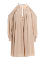 Abito corto in crepe cady