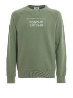 Felpa con stampa logo a contrasto