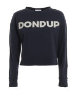 Felpa con logo lettering impreziosito