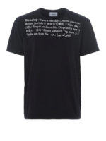 T-shirt nera con stampa Buona giornata