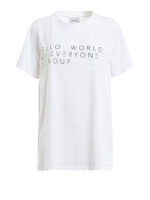 T-shirt con stampa in maiuscolo