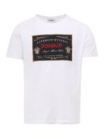 T-shirt con patch logo ricamato