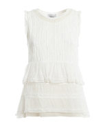 Top in cotone con dettaglio volant