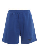 Bermuda in cotone con logo a contrasto