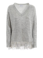 Pullover lame con frange