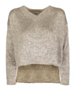 Maglia con scollo a V in viscosa