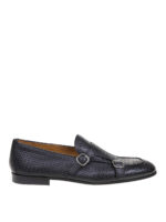 Monk strap in pelle intrecciata