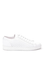 Sneakers in pelle intrecciata