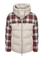 Piumino con dettaglio tartan