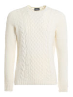 Maglione girocollo a trecce