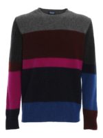 Maglione con righe multicolor
