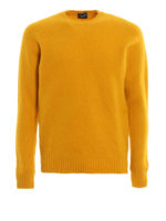 Pull Col Rond - Jaune Fonce