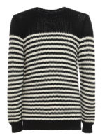 Maglione a righe in punto stoffa