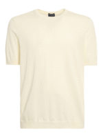 T-shirt in cotone lavorato a maglia