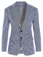 Blazer over Dean micro quadri blu