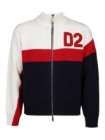 Cardigan multicolor con zip