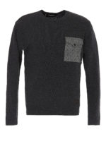 Pull con taschino in grisaglia