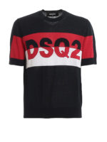 Pull girocollo a maniche corte con logo