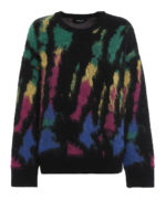 Pullover in lana e mohair multicolore