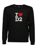 Maglione in lana con stampa logo