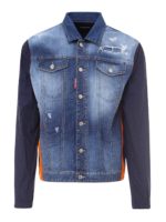 Giacca Dan in denim e nylon