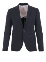 Abito in lana con revers a lancia