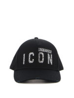 Cappello con visiera e strass