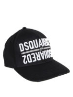 Cappellino in gabardine di cotone ricamo logo