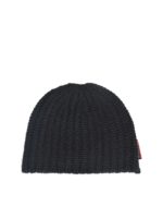 Berretto a costine nero