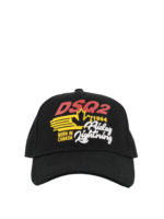 Cappellino da baseball nero effetto usato