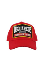 Cappellino da baseball rosso effetto usato