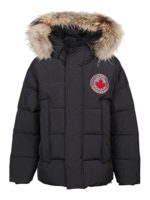 Piumino in tessuto tecnico con patch logo