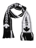 Sciarpa in lana con logo jacquard