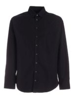 Camicia Collar Logo nera