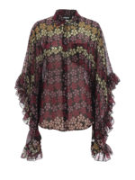 Camicia Lilou in stile poncho a fiori