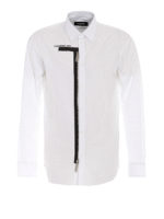 Camicia in popeline con dettaglio zip