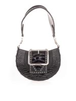 Borsa Miss West fibbia grande nera