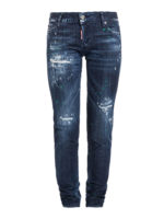 Jeans in denim effetto usato