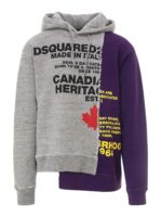 Felpa bicolor asimmetrica