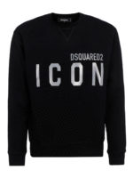 Felpa Icon in cotone nera