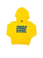 Felpa gialla con stampa logo DSQ2