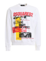 Felpa in cotone con stampa Kung Fu