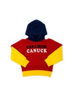 Felpa colorblock con stampa logo