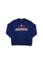 Felpa blu con stampa logo