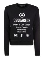 Felpa girocollo con stampa logo