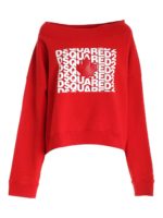 Felpa over con logo rossa