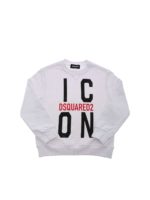 Felpa bianca con stampa