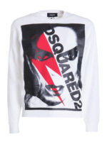 Felpa in con stampa rockstar