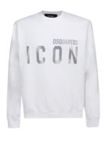 Felpa Icon in cotone bianca