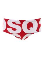 Costume a slip con logo all-over